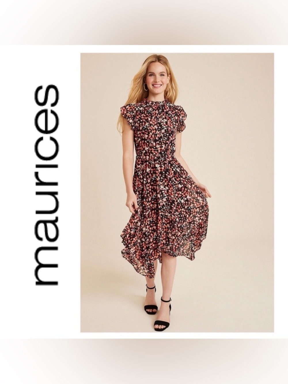 Maurices High Low mock neck Sundress, Size XS